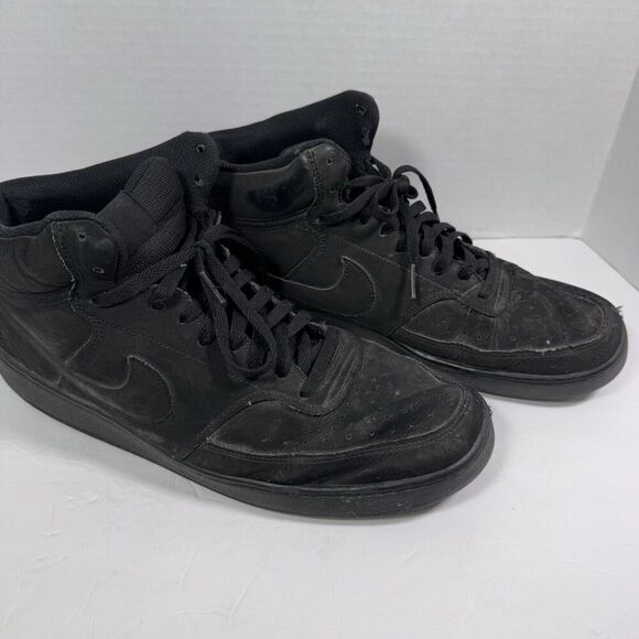 Nike Court‎ Vision Mid Men's Sneaker US Size 12 Black - Picture 1 of 7